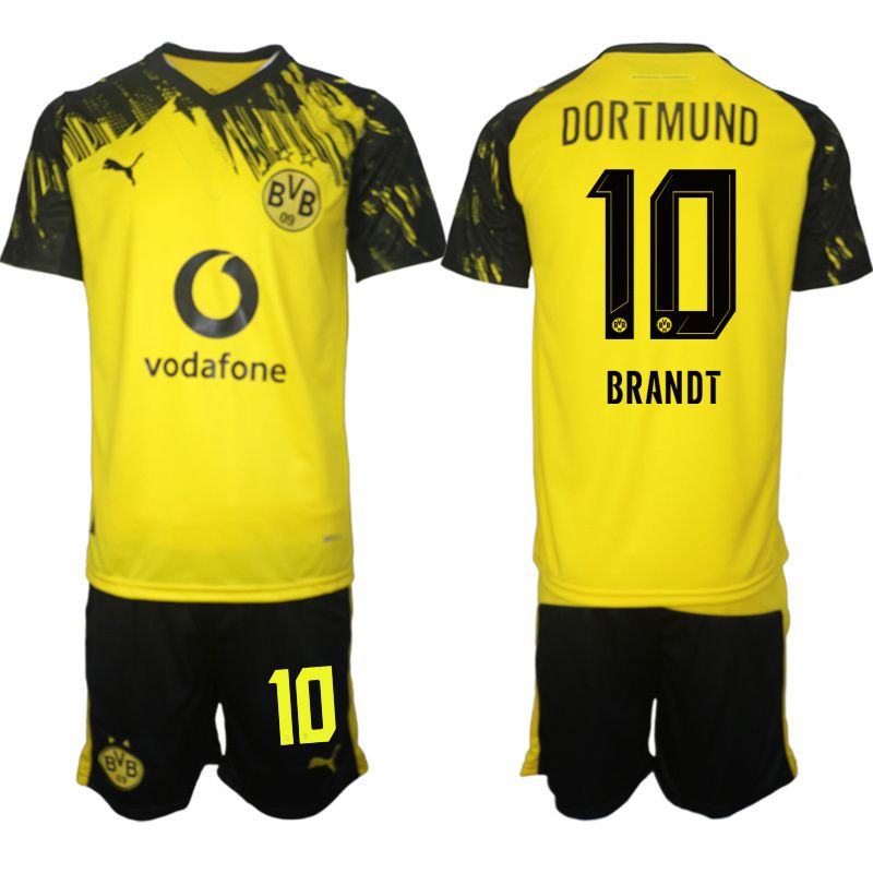 Men 2025-2026 Club Borussia Dortmund home Yellow #10 Soccer Jersey